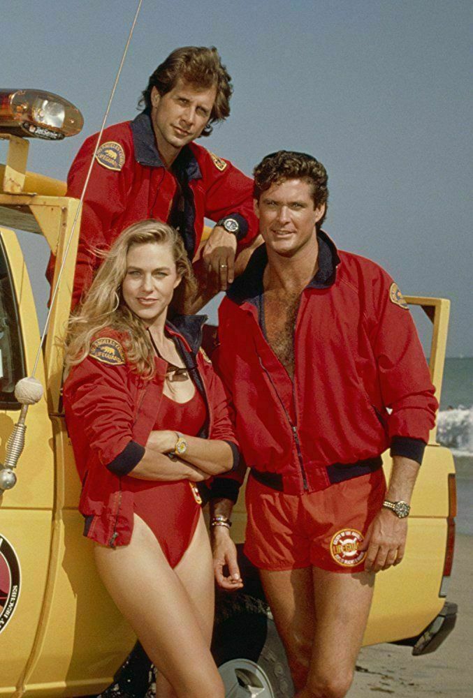 David Hasselhoff Baywatch Red Cotton Trendy Jacket - Battlestar Clothing & Gears Co