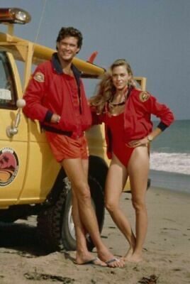 David Hasselhoff Baywatch Red Cotton Trendy Jacket - Battlestar Clothing & Gears Co