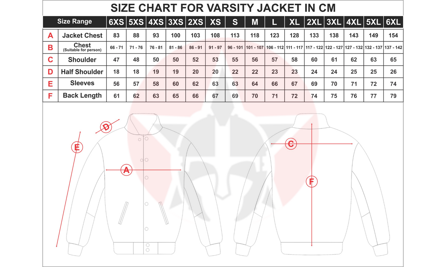 Personalized Wool and Leather Embroidered Cheerleader Rhinestone Varsity Jacket