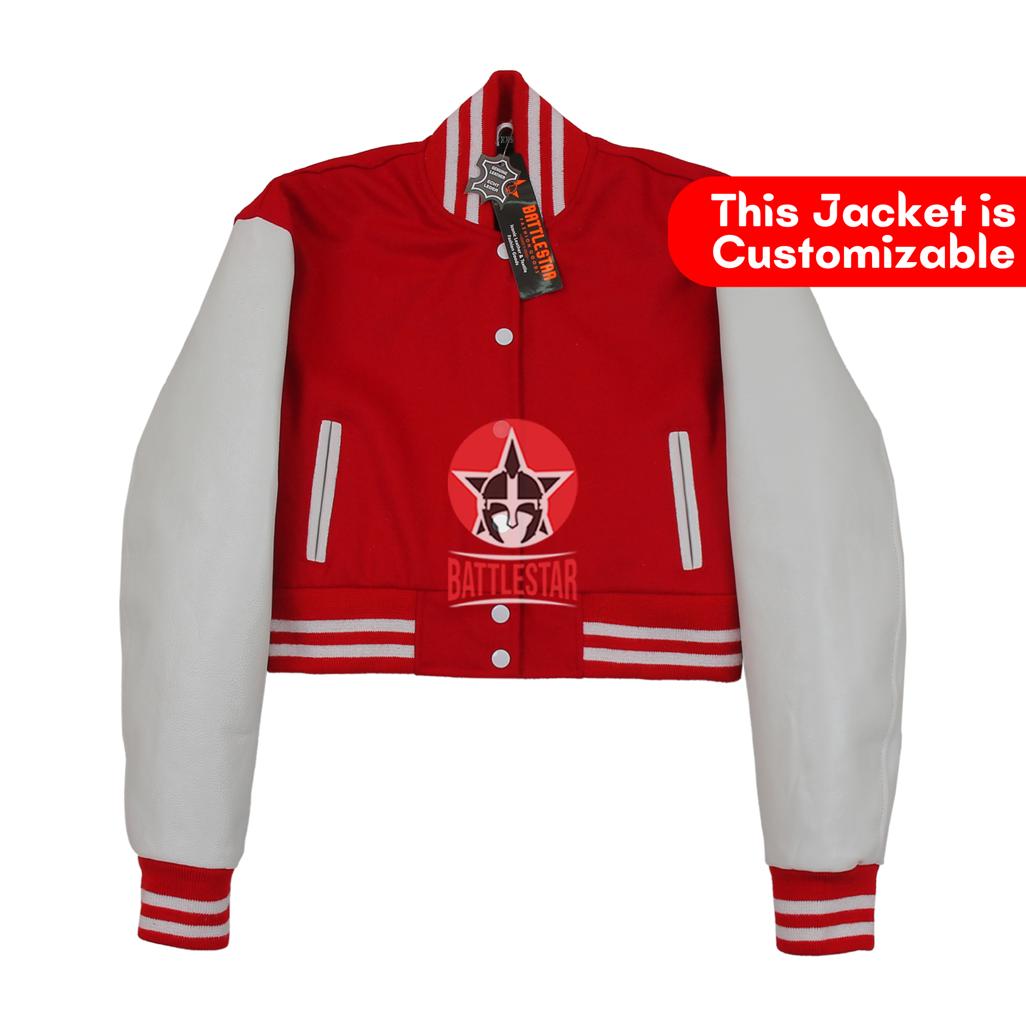 Letterman Baseball Varsity Grey Wool and Genuine Red Leather Sleeves Jacket