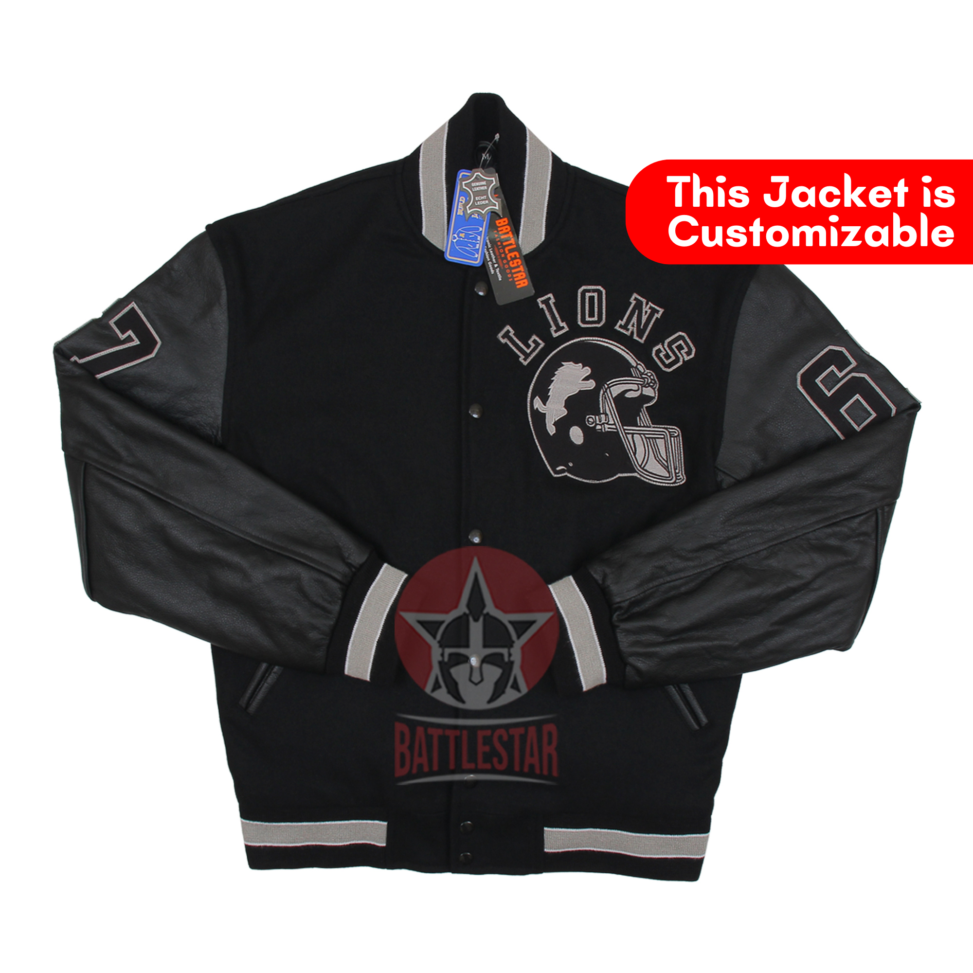 Beverly Hills Cop Eddie Murphy Axel Foley Detroit Lions Jacket (Black Gray Edition)