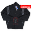 Load image into Gallery viewer, Full Black Leather Inserts Wool Varsity Jacket