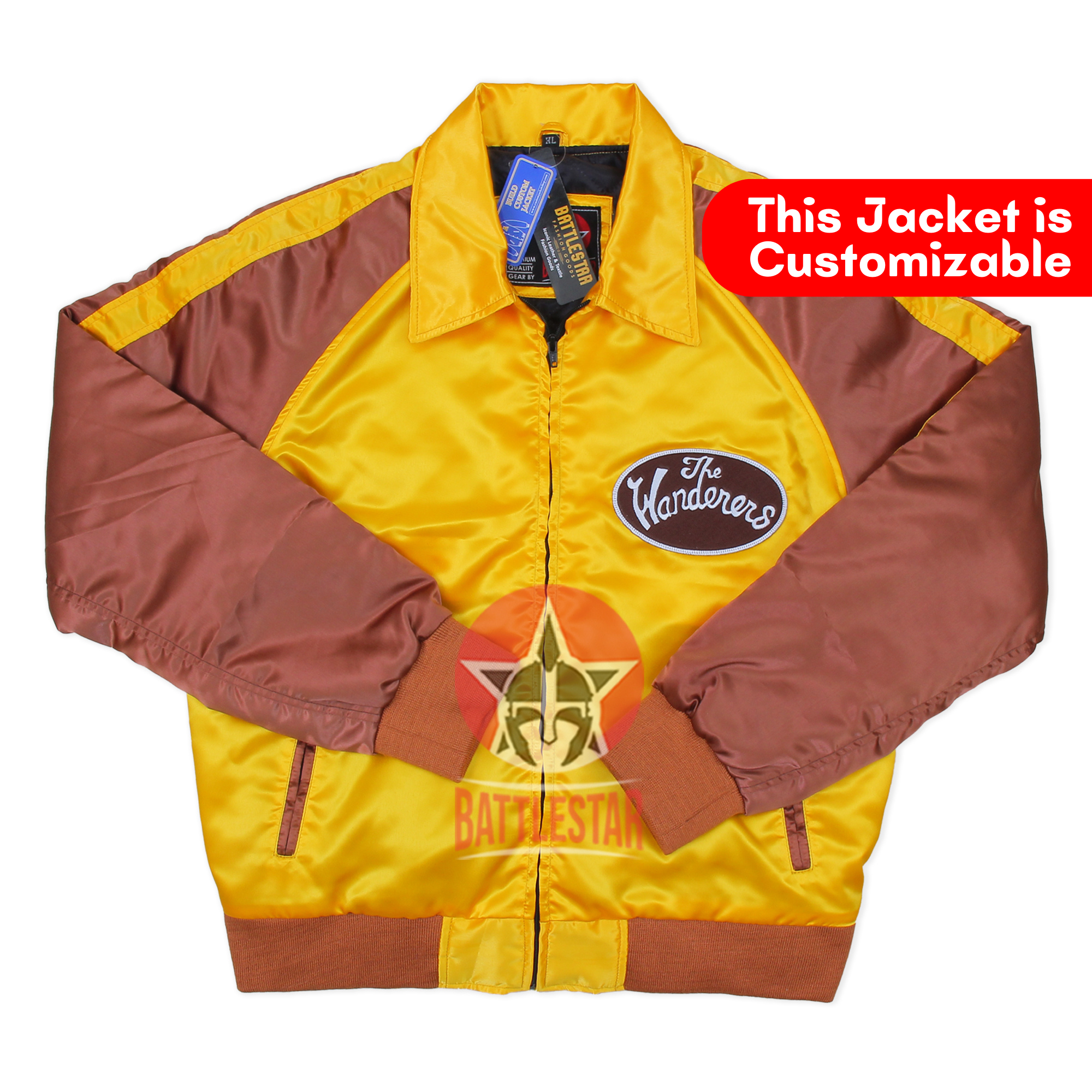 The Wanderers Fancy Party Night Club Gold Bomber Jacket