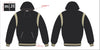 Load image into Gallery viewer, Personalized Black Suede Leather 2 Hoodies