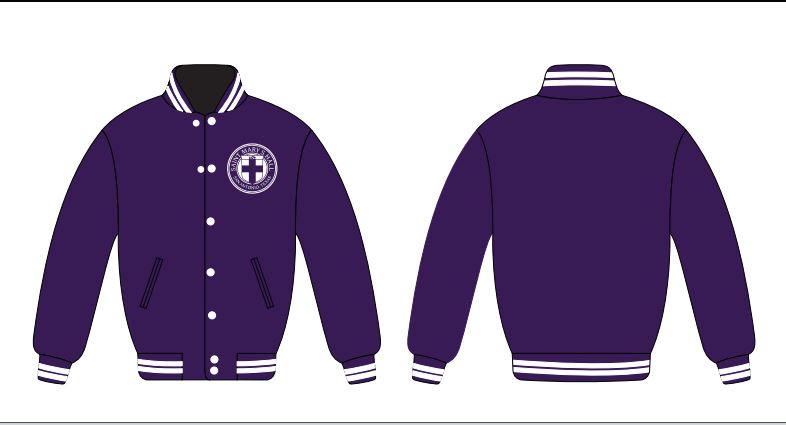 Personalized 16 Purple Embroidered Satin Youth Varsity Jackets