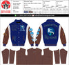 Load image into Gallery viewer, Personalized Wool &amp; Leather Embroidered Varsity Jacket ( As discussed)