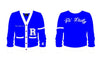 Load image into Gallery viewer, Personalized Knitted Embroidered Cardigans (Blue White &amp; Black Orange)