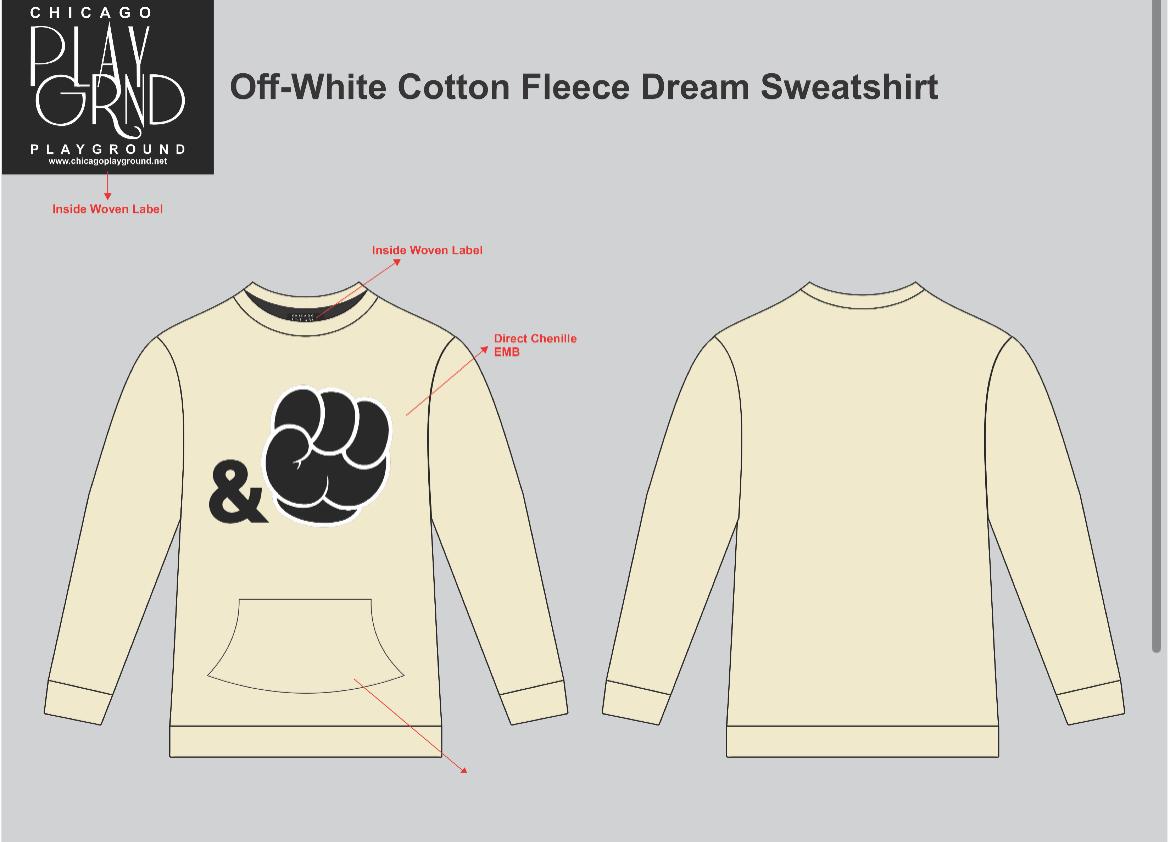 OFF White Chenille Embroidered 2 Sets