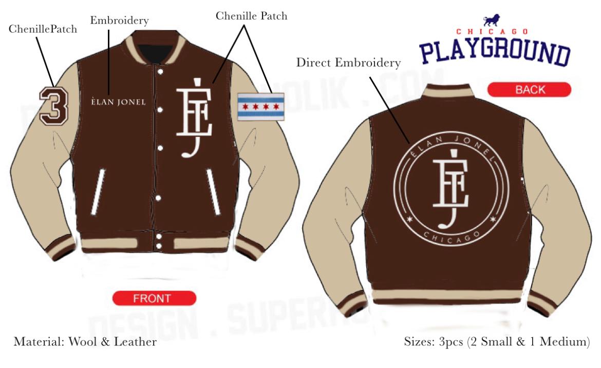 Personalized 5 Embroidered Varsity Jackets (Advance Payment)