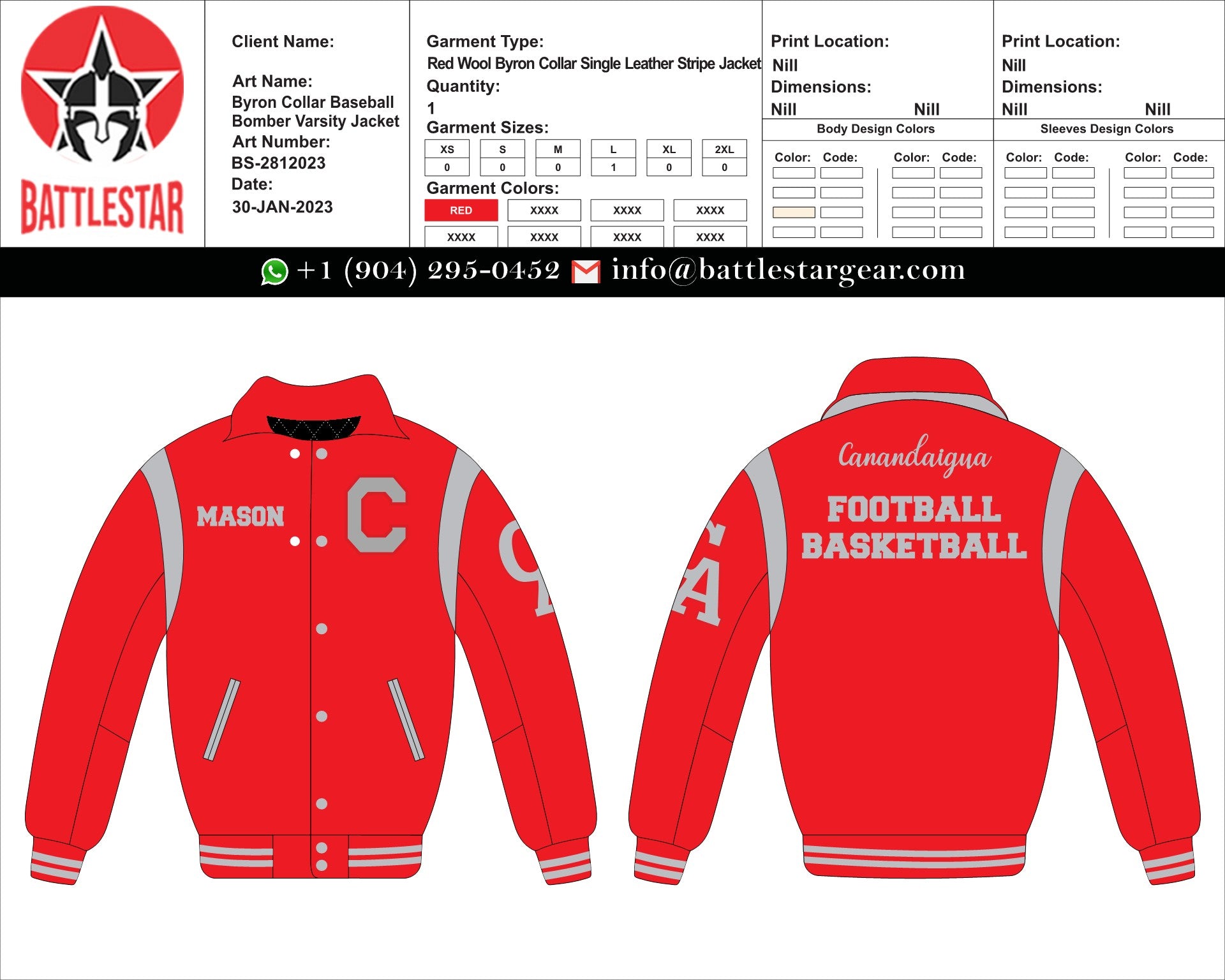11 Personalized Wool Leather Embroidered Varsity Jackets