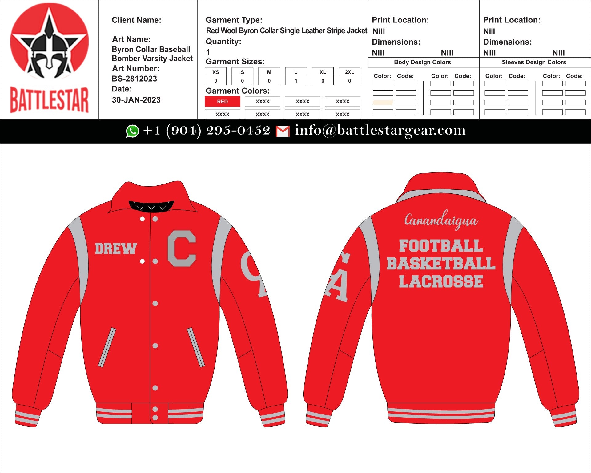 11 Personalized Wool Leather Embroidered Varsity Jackets
