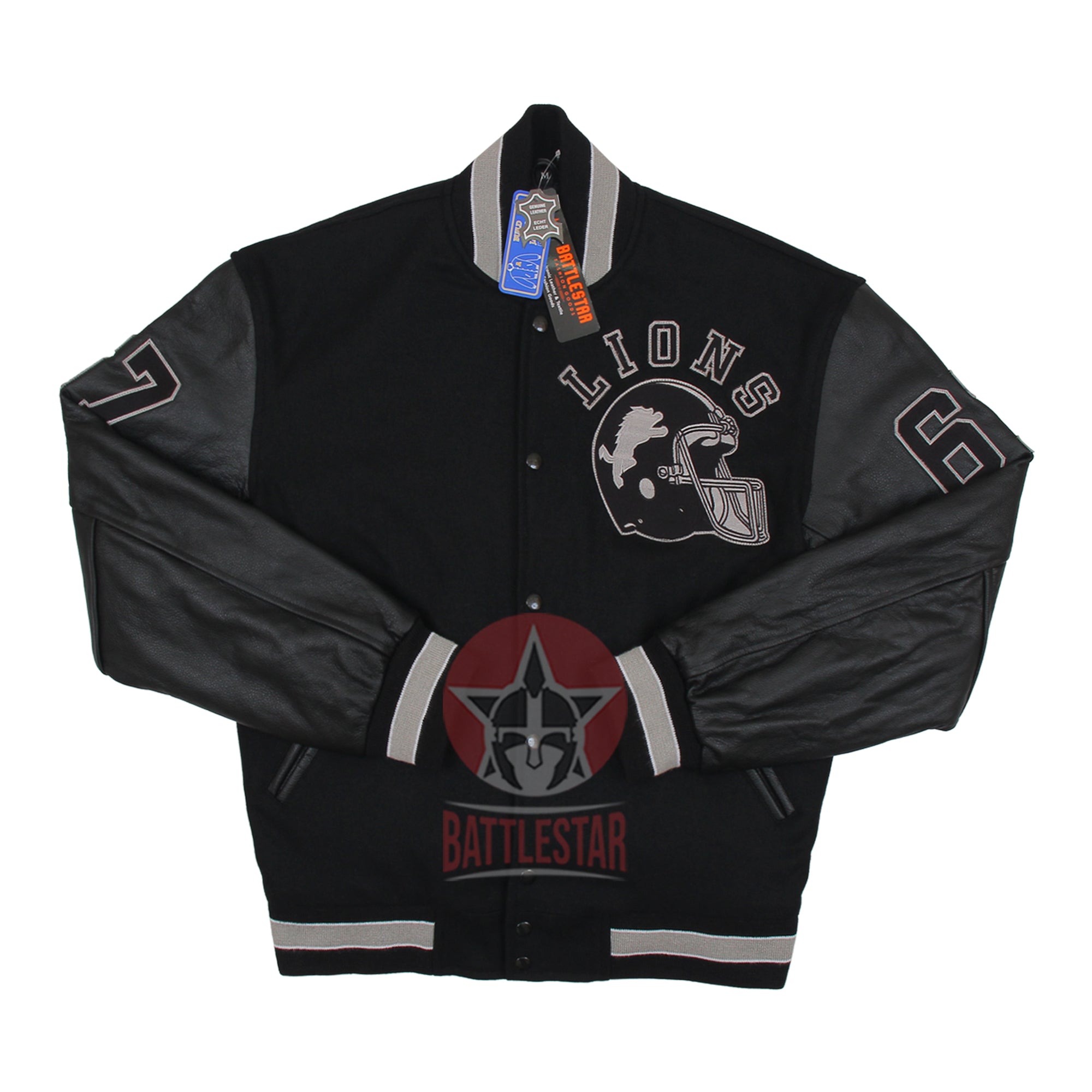Beverly Hills Cop Eddie Murphy Axel Foley Detroit Lions Jacket (Black Gray Edition)