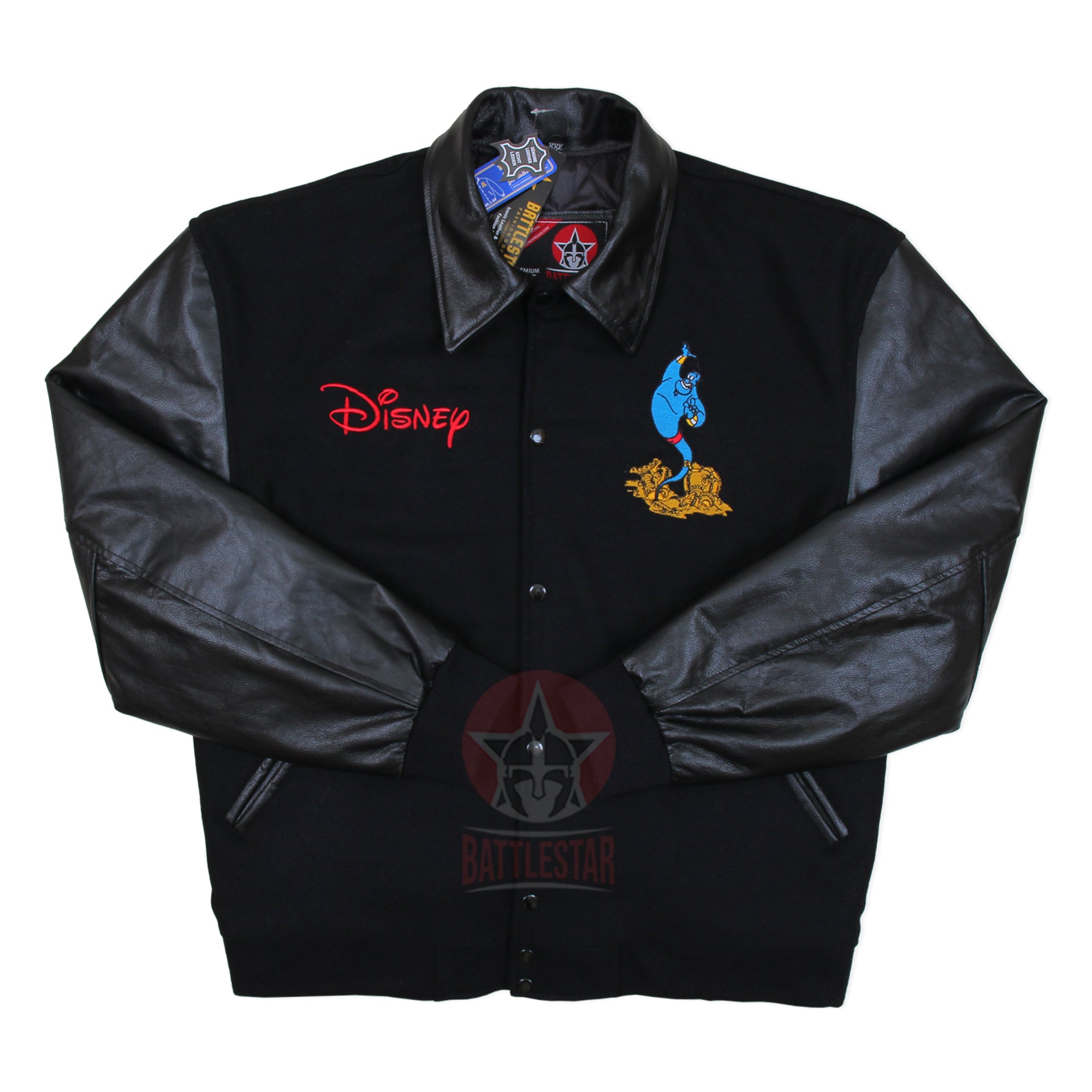Aladdin Magic Carpet Byron Collar Varsity Baseball Jacket