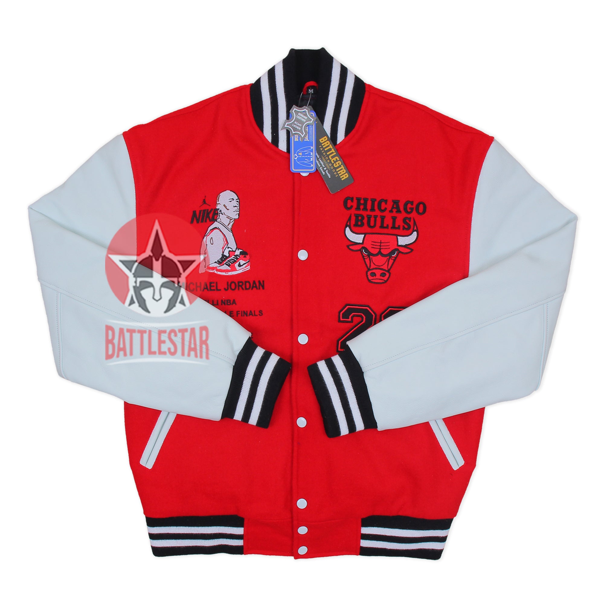 Michael Jordan 23 Chicago Bulls Embroidered Celebrity Varsity Jacket