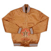 Load image into Gallery viewer, Brown Satin Varsity Baseball Jacket