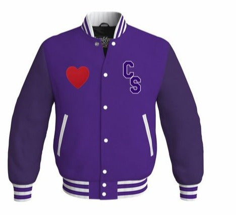 Personalized Purple Varsity Jackets