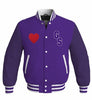 Load image into Gallery viewer, Personalized Purple Varsity Jackets