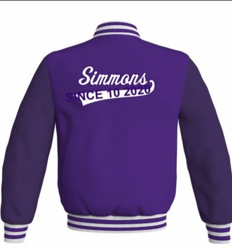 Personalized Purple Varsity Jackets