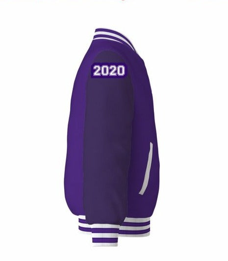 Personalized Purple Varsity Jackets