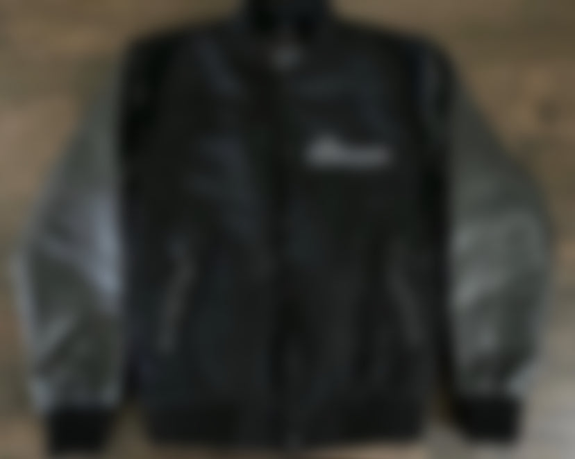Personalized Black Embroidered Varsity Jacket