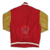 Load image into Gallery viewer, Red Wool Gold Yellow Leather Sleeves Varsity Jacket