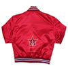 Red Satin Varsity Baseball Jacket