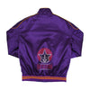 Purple Satin Varsity Letterman Bomber Baseball Jacket