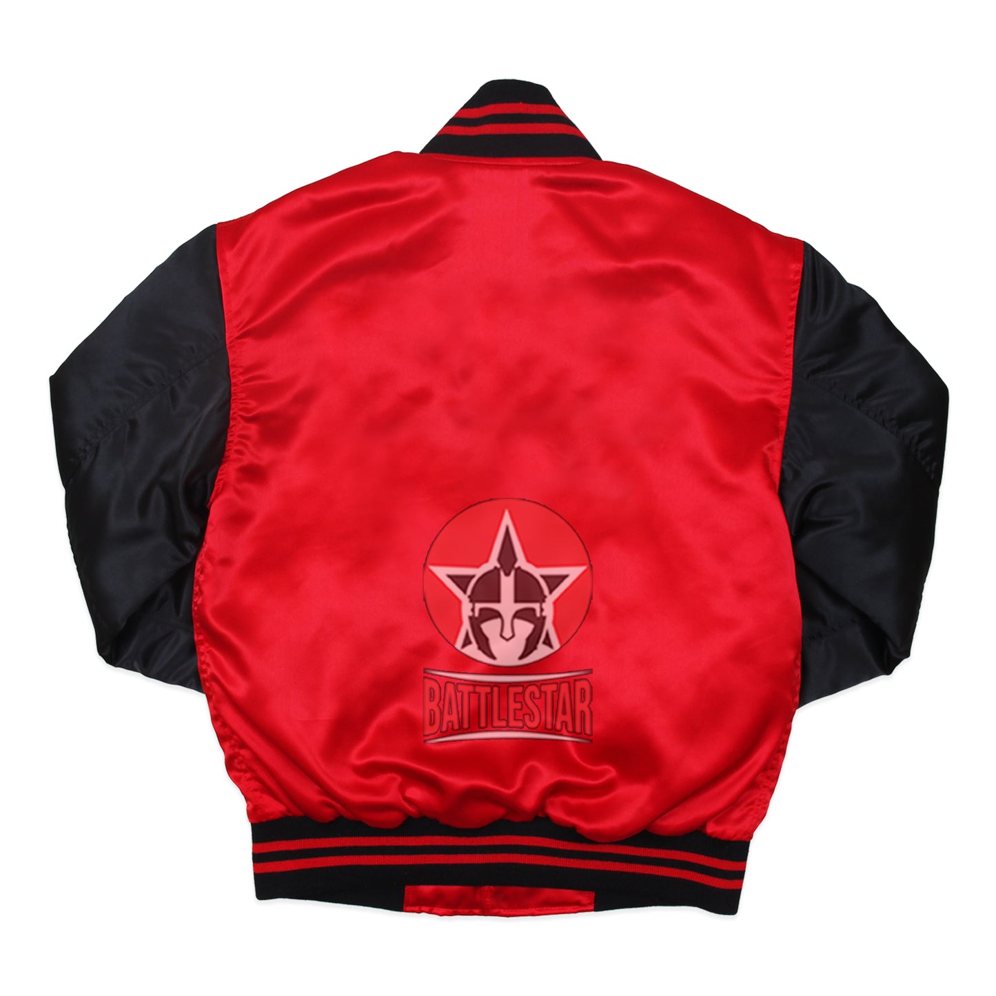 Cardinal Red & Black Classic Satin Varsity Jacket
