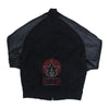 Load image into Gallery viewer, Black Raglan Sleeves Varsity Jacket