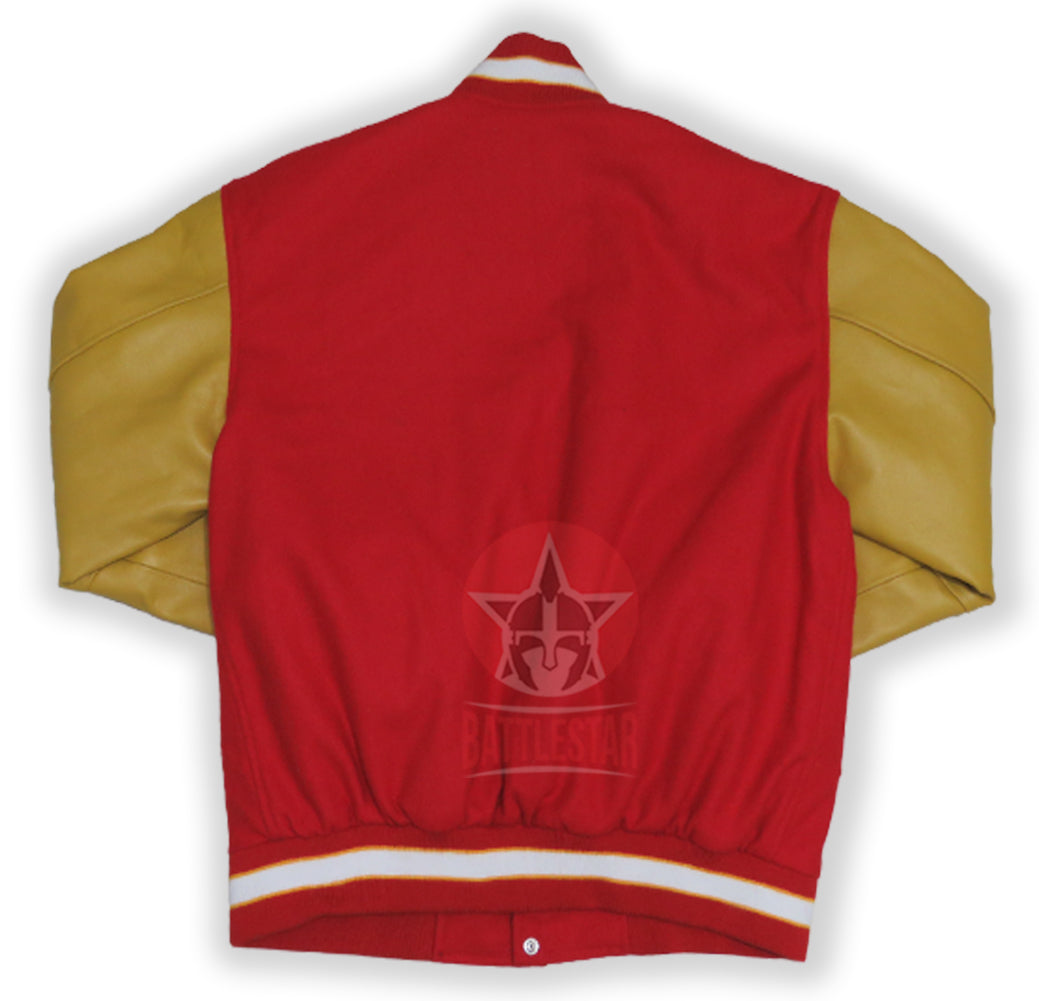 Michael Jackson Chenille Embroidery Patch Varsity Jacket