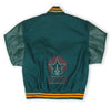 Forest Green Wool Leather Varsity Jacket