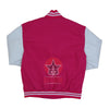 Load image into Gallery viewer, Pink Wool White Leather Varsity Baseball Jacket