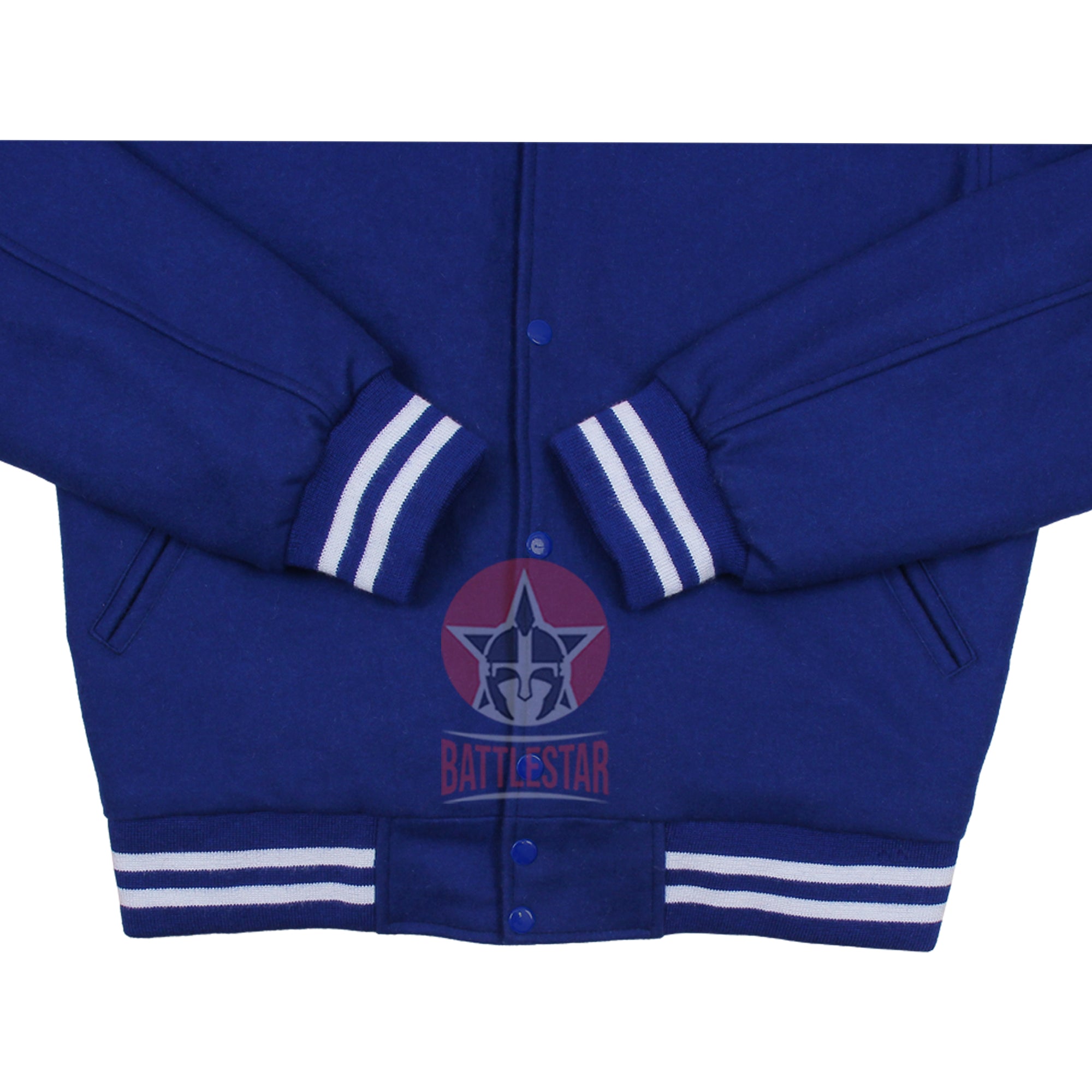 Royal Blue Full Wool Varsity Baseball Jacket