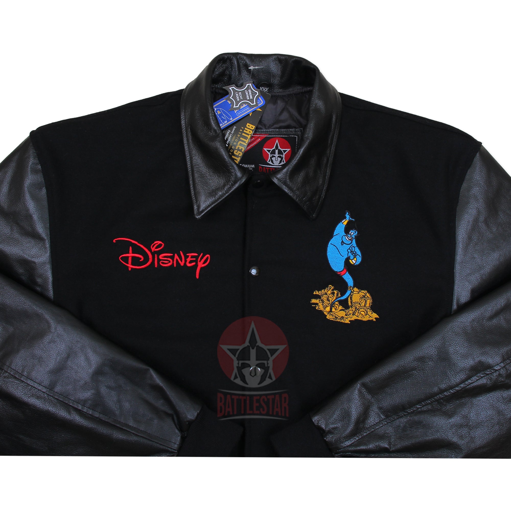 Aladdin Magic Carpet Byron Collar Varsity Baseball Jacket