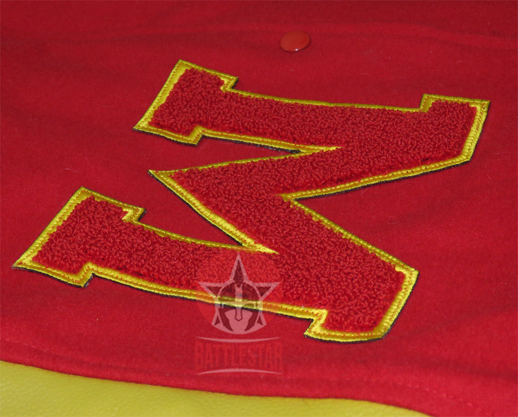 Michael Jackson Chenille Embroidery Patch Varsity Jacket