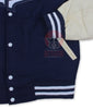 Yankees Inspired Navy Blue Wool Varsity Jacket Cream Leather Sleeves