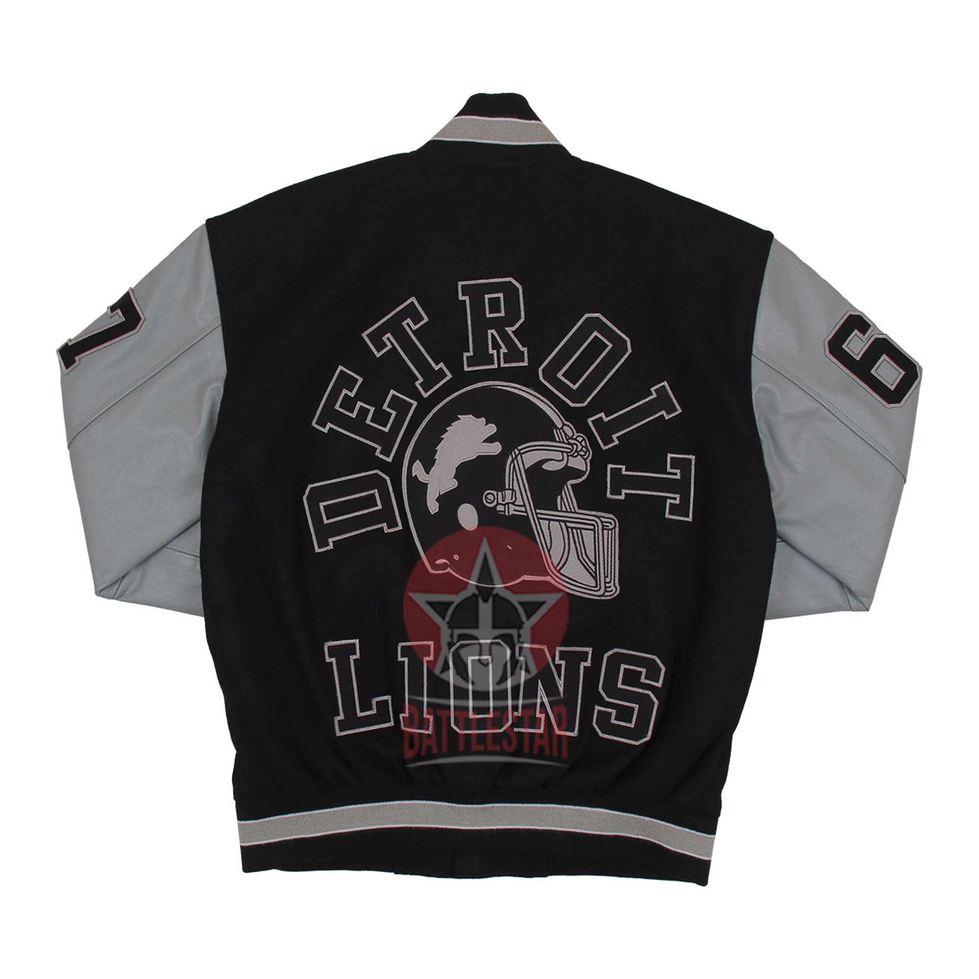 Beverly Hills Cop Eddie Murphy Axel Foley Detroit Lions Jacket (Gray Sleeves Edition)