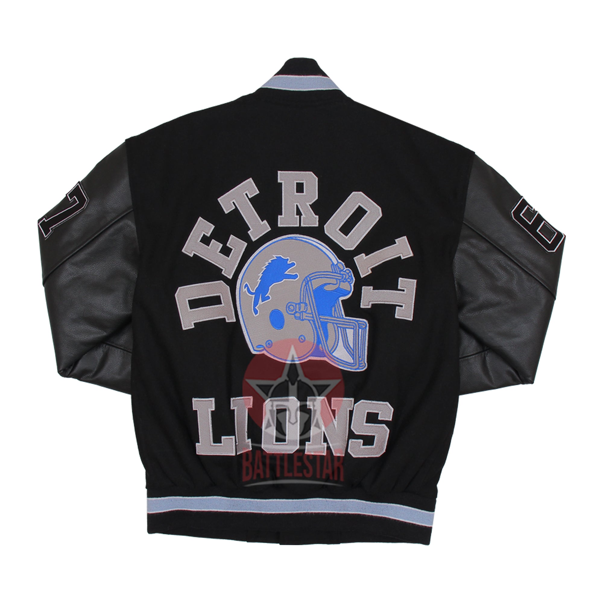 Beverly Hills Cop Eddie Murphy Axel Foley Detroit Lions Jacket (Black Sleeves Edition)