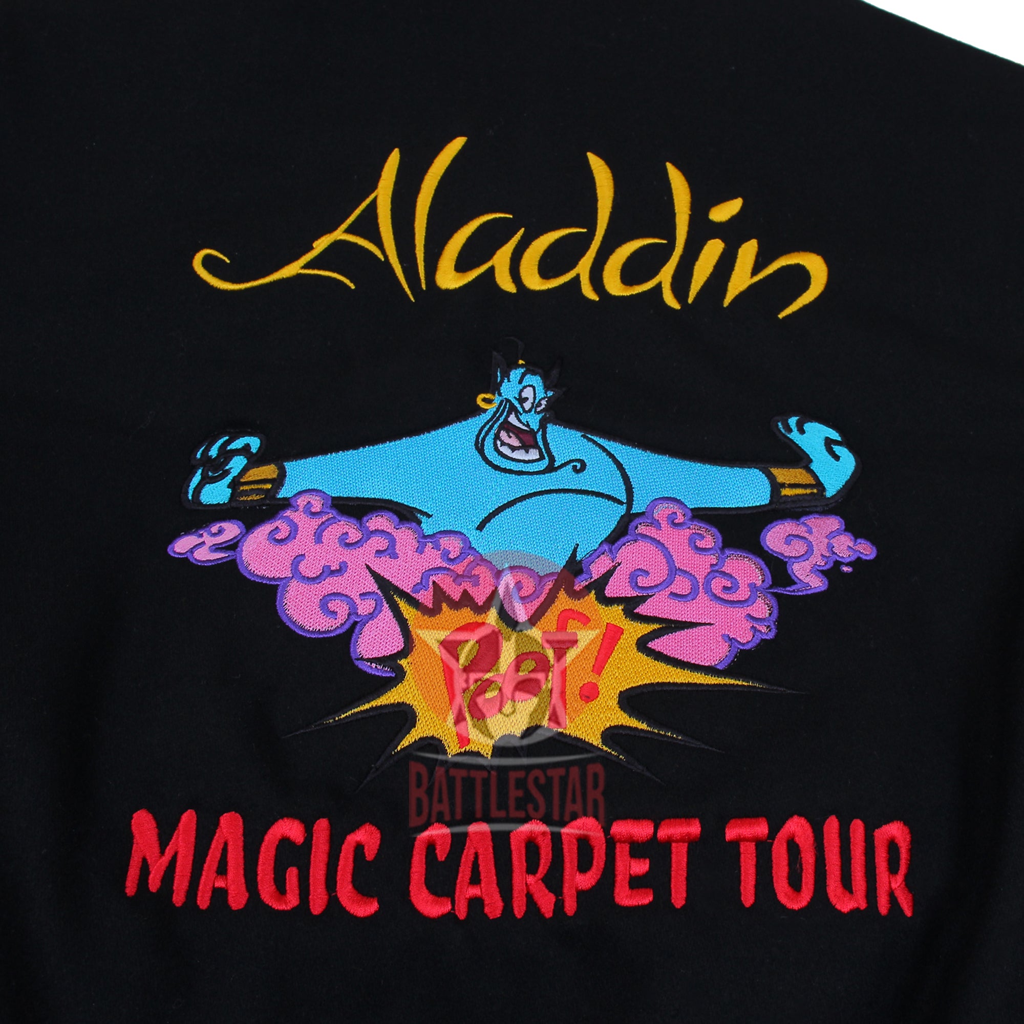 Aladdin Magic Carpet Byron Collar Varsity Baseball Jacket