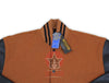 Men`s Brown Wool Varsity Chocolate Brown Sleeves