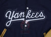 Yankees Inspired Navy Blue Wool Tan Leather Sleeves Baseball Jacket