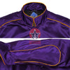 Purple Satin Varsity Letterman Bomber Baseball Jacket