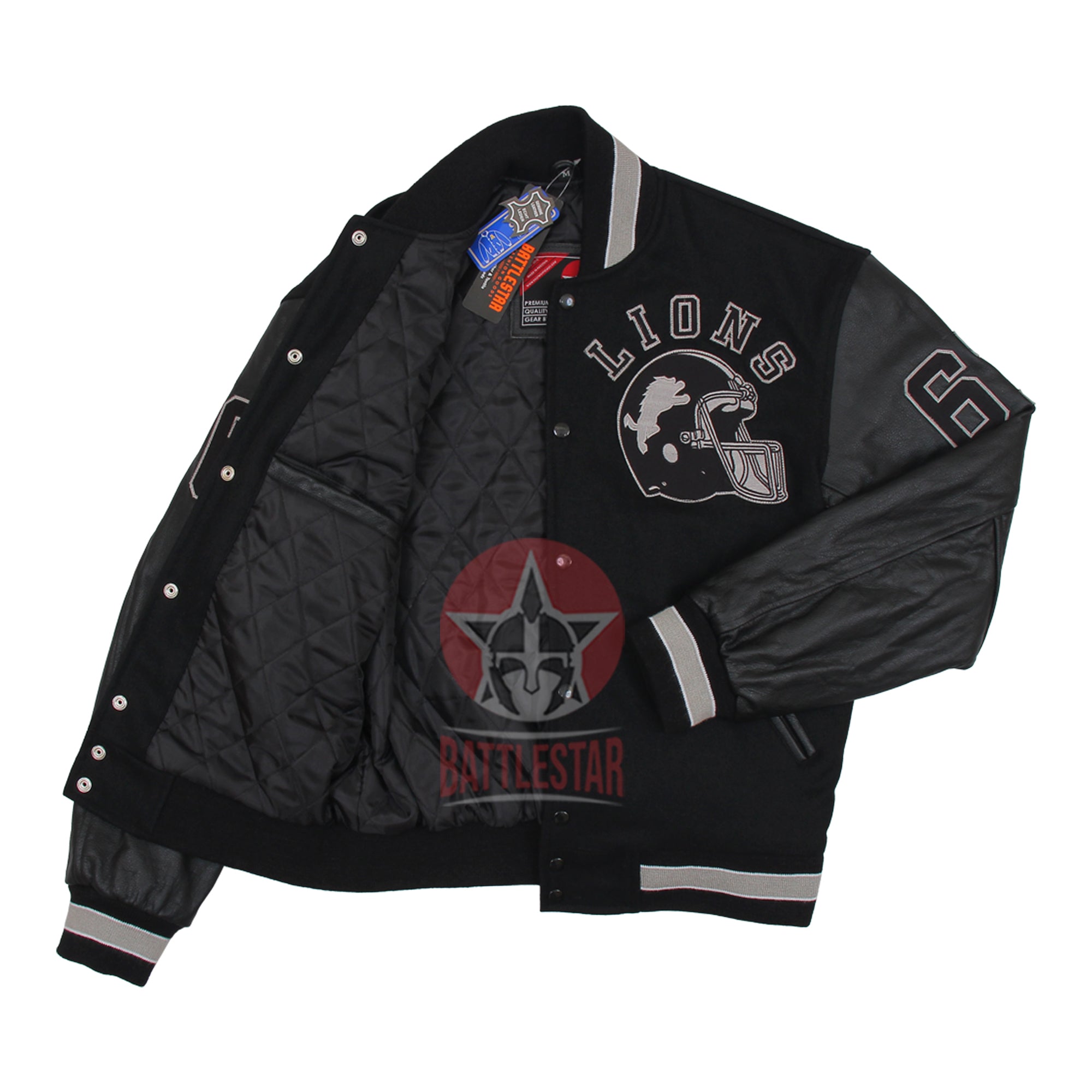Beverly Hills Cop Eddie Murphy Axel Foley Detroit Lions Jacket (Black Gray Edition)