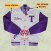 Load image into Gallery viewer, Customizable Handmade Satin Premium Bomber Letterman Custom College Varsity Baseball Jacket