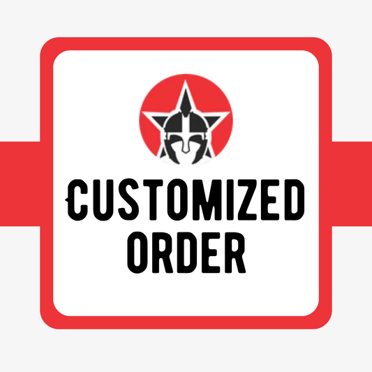 Personalized Embroidered Red & Black Varsity Jacket