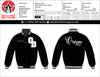 Personalized 2 Embroidered Satin Varsity Jackets (2XL)
