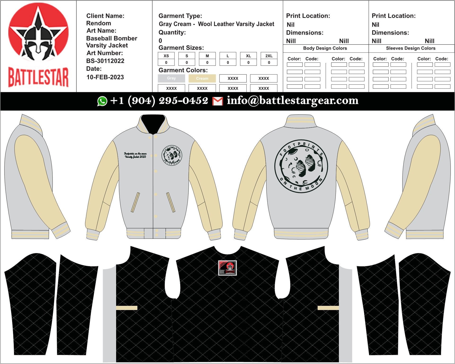 Personalized Embroidered Wool Leather Varsity Jacket