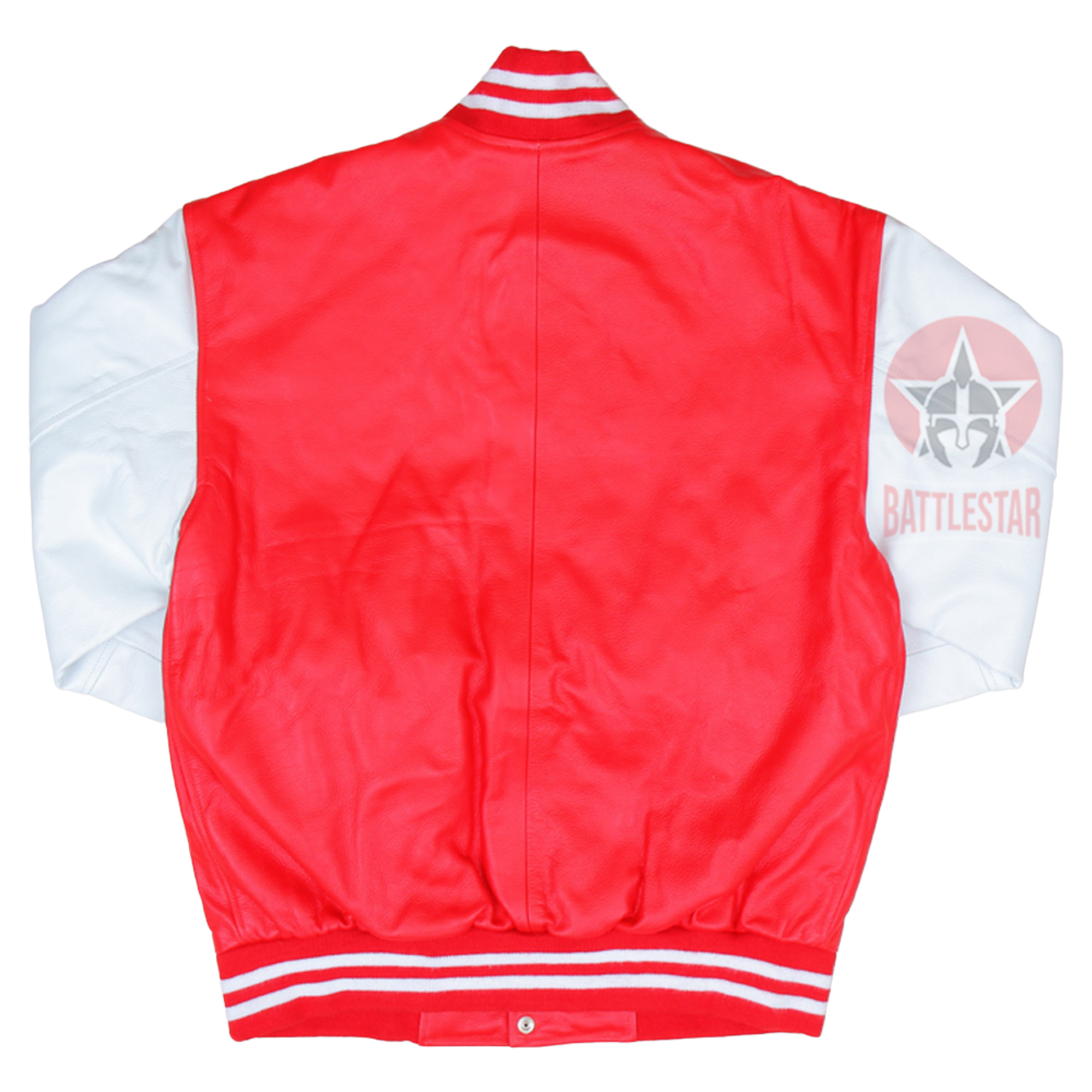 Full Leather Red & White Varsity Jacket
