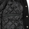 Full Leather Black Varsity Baseball Bomber Jacket - Battlestar Clothing & Gears Co